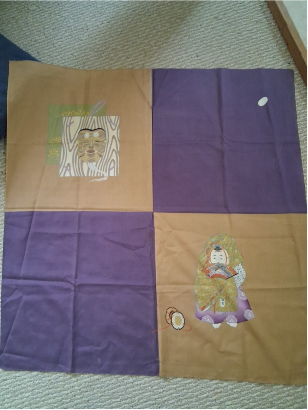Japanese Vintage Fukushiri Wrapping Cloth Silk